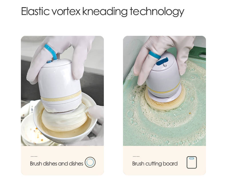 electric cleansing ball wholesale usb rechargeable electric kitchen dishwashing clean brush with soap dispenser