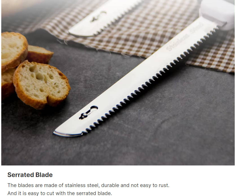 USB Rechargeable Stainless Steel Blades Automatic Kitchen Knives Electric Meat Cake Bread Cutter Knife