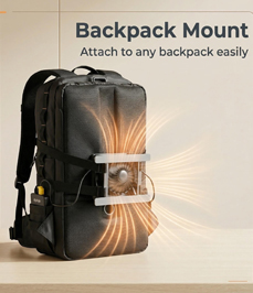 backpack sweatproof fan