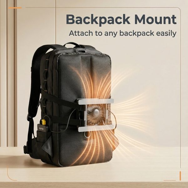 Backpack sweatproof fan - for summer backpacker